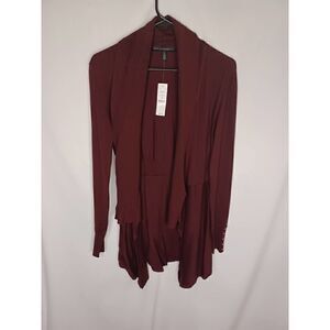 NWT White House Black Market Burgundy cardigan size Small